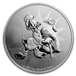 2018 $2 Disney Scrooge McDuck Niue Silver Coin