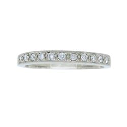 Palladium 0.15ctw Diamond Wedding Band