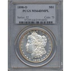 1898-O $1 Morgan Silver Dollar Coin PCGS MS64DMPL