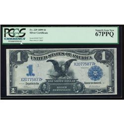 1899 $1 Black Eagle Silver Certificate PCGS 67PPQ