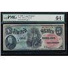 Image 1 : 1869 $5 Legal Tender Star Note PMG 64EPQ