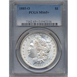 1885-O $1 Morgan Silver Dollar Coin PCGS MS65+