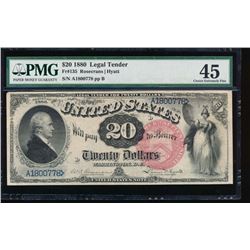 1880 $20 Legal Tender Note PMG 45