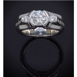 14KT White Gold 1.47ctw Diamond Ring