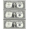 Image 1 : Lot of (3) 1957B $1 Silver Certificate Notes