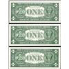 Image 2 : Lot of (3) 1957B $1 Silver Certificate Notes