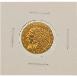 1912 $5 Indian Head Half Eagle Gold Coin