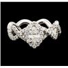 Image 2 : 1.14 ctw Diamond Ring - 14KT White Gold