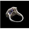 Image 3 : 14KT Two-Tone Gold 2.63 ctw Tanzanite and Diamond Ring