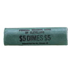 Roll of (50) 1964 Brilliant Uncirculated Roosevelt Dimes