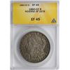 Image 1 : 1880-CC Reverse of 1878 $1 Morgan Silver Dollar Coin ANACS XF45 Great Toning