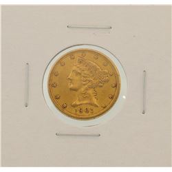 1901-S $5 Liberty Head Half Eagle Gold Coin