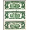 Image 2 : Lot of (3) 1953 $2 Legal Tender STAR Notes