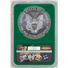 Image 2 : 2018 $1 American Silver Eagle Coin NGC MS69 Early Releases Green Core