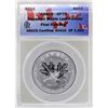 Image 1 : 2011 Canada $10 Maple Leaf Forever Silver Coin ANACS SP70