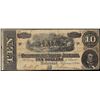 1864 $10 Confederate States of America Note