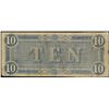 Image 2 : 1864 $10 Confederate States of America Note
