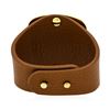Image 3 : Leather Strap Bracelet - Rhodium Plated