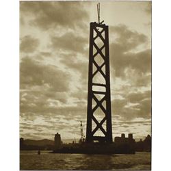 Vintage Photo, San Francisco Bridge Construction