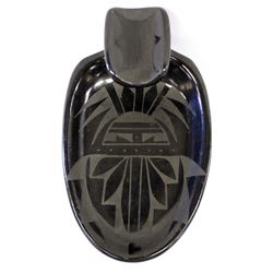 Vintage Santa Clara L. Tafoya Pottery Pipe Holder