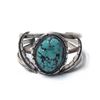 Image 1 : Navajo Sterling Kingman Turquoise Bracelet