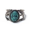 Image 2 : Navajo Sterling Kingman Turquoise Bracelet