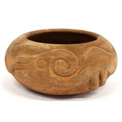 San Ildefonso Avanyu Pottery Bowl by Gonzalez