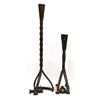 Image 1 : 2 Hand Forged Branding Iron Candleholders