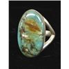 Image 1 : Native American Silver & Morenci Turquoise Ring