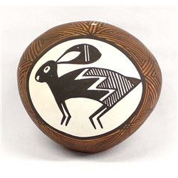 Vintage Acoma Pottery Seed Jar by Joyce Leno