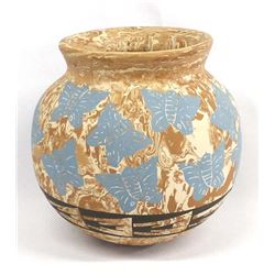 Mata Ortiz Polychrome Marbleized Jar by A. Cota