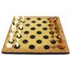 Image 1 : Leather Chess Board w/ Canadian Inuit Clay Pieces