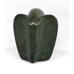 Ethnic Art Deco Carved Stone Elephant