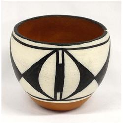 Santo Domingo Pottery Jar by Vickie T. Calabaza