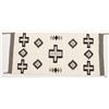 Image 2 : Mexican Directional Black and White Textile Rug