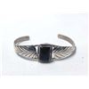 Navajo Sterling & Onyx Bracelet by Spencer