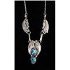 Image 1 : Navajo Sterling Turquoise Necklace