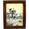 Image 1 : Vintage Framed Charles M. Russell Print