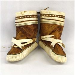 Northwest Coast Eskimo Child's Sealskin Muk Luks