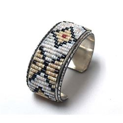 Navajo Sterling Beaded Bracelet