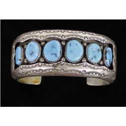 Native American Navajo Sterling Turquoise Bracelet