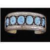 Image 1 : Native American Navajo Sterling Turquoise Bracelet