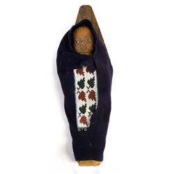 Historic Plains Indian Beaded Cradleboard & Doll