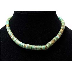 Beautiful Navajo Sterling Bead & Turquoise Choker