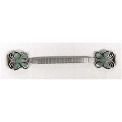 Vintage Navajo Sterling Inlay Butterfly Watch Band