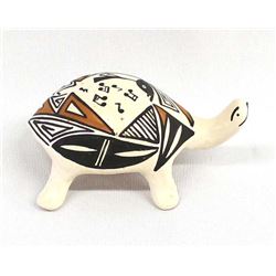 Acoma Pueblo Pottery Turtle by B. Estevan