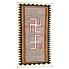 Image 2 : Vintage Navajo Rolling Log Design Wool Textile