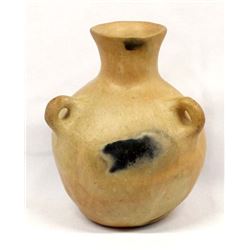 Picuris Pueblo Pottery Jar with 3 Handles