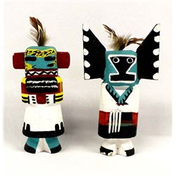 2 Native American Hopi Route 66 Kachinas by Pooley