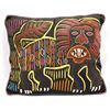 Vintage South American Mola Lion Motif Pillow